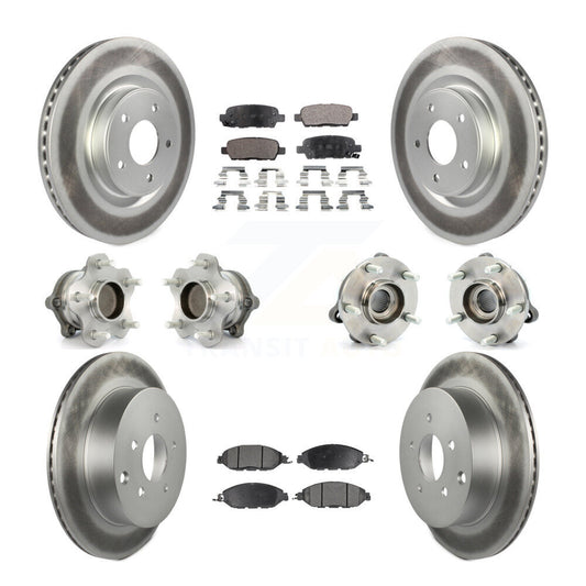 [Avant + Arrière] Kit d'ensemble roulement de roue et moyeu pour Nissan Pathfinder Murano INFINITI QX60 JX35 FWD KBB-111646
