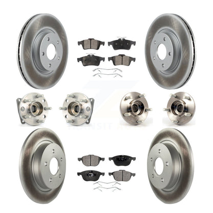 [Avant + Arrière] Kit d'ensemble roulement de roue et moyeu pour 2005-2010 Volvo S40 V50 avec 300mm Diameter Rotor AWD KBB-111663