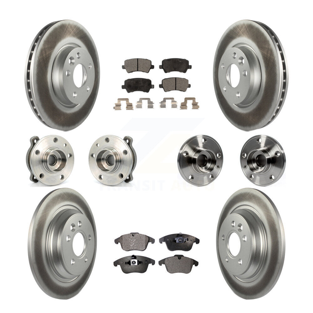 [Avant + Arrière] Kit d'ensemble roulement de roue et moyeu pour 2013-2014 Volvo S60 3.0L avec 300mm Diameter Rotor KBB-111665