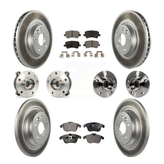 [Avant + Arrière] Kit d'ensemble roulement de roue et moyeu pour 2013-2014 Volvo S60 3.0L avec 300mm Diameter Rotor KBB-111665