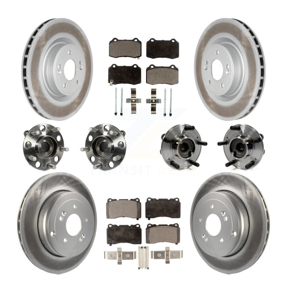 [Avant + Arrière] Kit d'ensemble roulement de roue et moyeu pour Hyundai Genesis Coupe KBB-111666