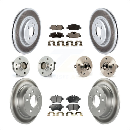 [Avant + Arrière] Kit d'ensemble roulement de roue et moyeu pour 2015 Mini Cooper Convertible avec 2.0L 1.5L avec 294mm Diameter Rotor KBB-111671 par Transit Auto