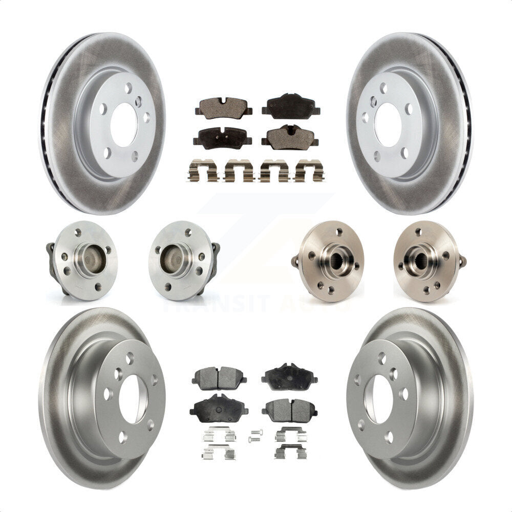 [Avant + Arrière] Kit d'ensemble roulement de roue et moyeu pour 2015 Mini Cooper Convertible avec 2.0L 1.5L avec 280mm Diameter Rotor KBB-111676 par Transit Auto