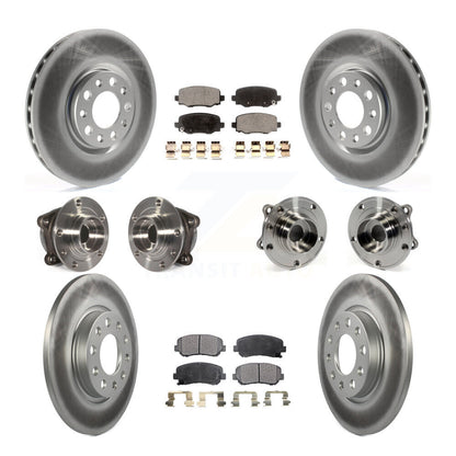 [Avant + Arrière] Kit d'ensemble roulement de roue et moyeu pour 2015-2017 Chrysler 200 AWD avec 305mm Diameter Rotor KBB-111683