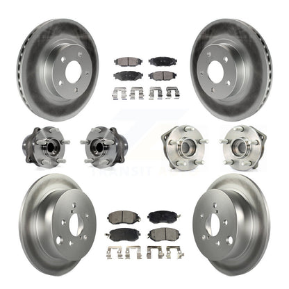[Avant + Arrière] Kit d'ensemble roulement de roue et moyeu pour 2012-2013 Subaru Impreza Limited Base Premium KBB-111685
