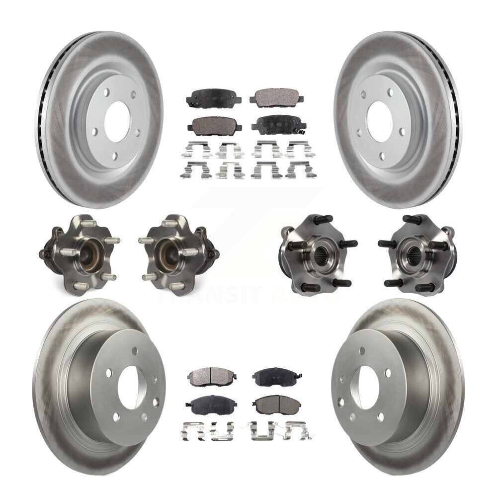 [Avant + Arrière] Kit d'ensemble roulement de roue et moyeu pour 2017-2019 Nissan Sentra Turbocharged KBB-111692