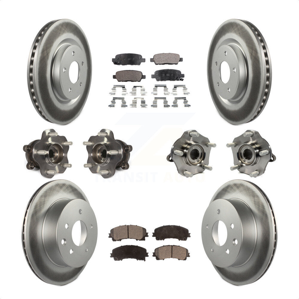 [Avant + Arrière] Kit d'ensemble roulement de roue et moyeu pour Nissan Rogue KBB-111700 par Transit Auto