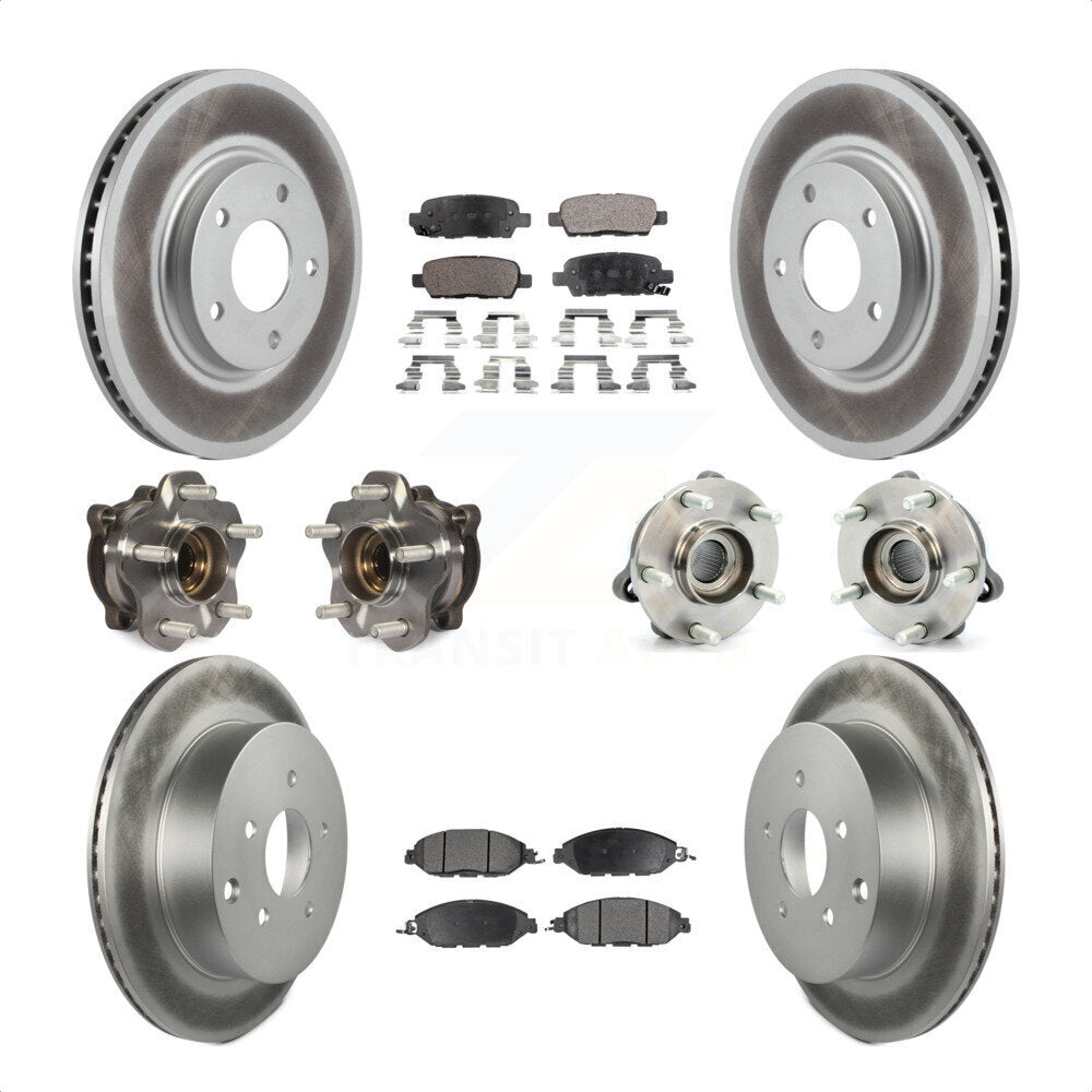 [Avant + Arrière] Kit d'ensemble roulement de roue et moyeu pour 2016 Nissan Pathfinder 4WD From 11 15 KBB-111704