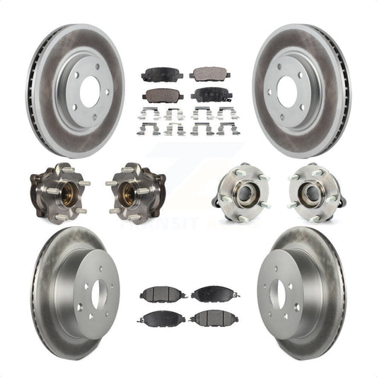 [Avant + Arrière] Kit d'ensemble roulement de roue et moyeu pour 2016 Nissan Pathfinder 4WD From 11 15 KBB-111704