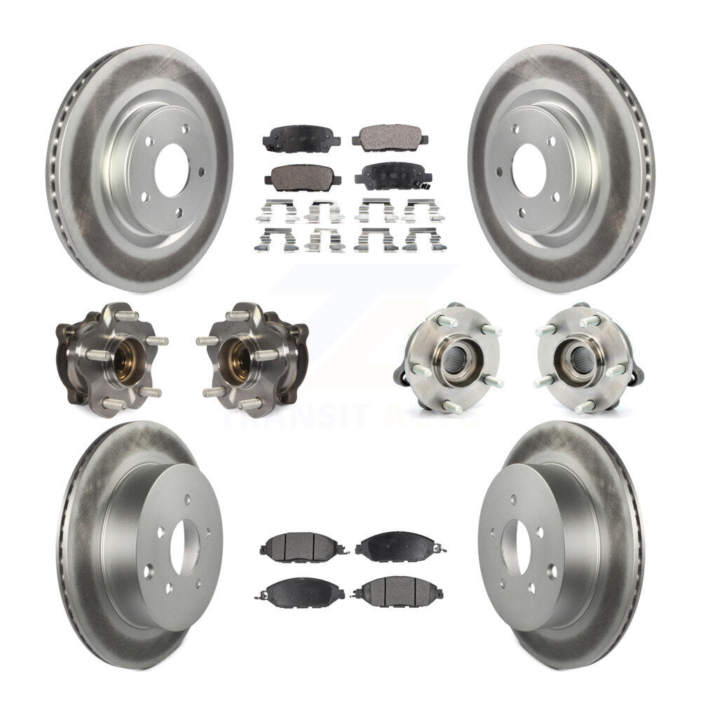 [Avant + Arrière] Kit d'ensemble roulement de roue et moyeu pour Nissan Pathfinder Murano INFINITI QX60 JX35 KBB-111705