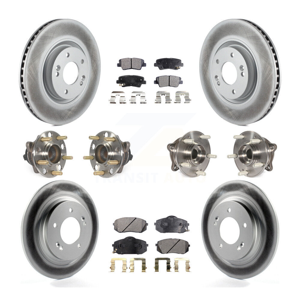 [Avant + Arrière] Kit d'ensemble roulement de roue et moyeu pour 2015 Hyundai Sonata GAS engine avec Electric Parking KBB-111711