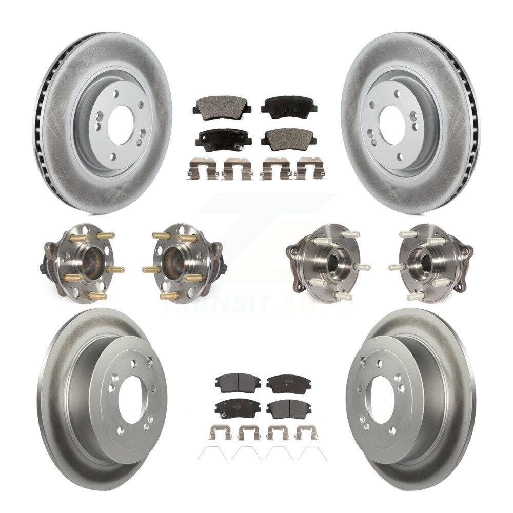 [Avant + Arrière] Kit d'ensemble roulement de roue et moyeu pour 2017-2021 Kia Sportage FWD avec Turbocharged avec Manual Parking KBB-111712