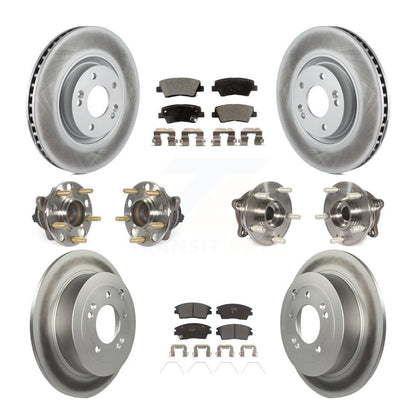 [Avant + Arrière] Kit d'ensemble roulement de roue et moyeu pour 2017-2021 Kia Sportage FWD avec Turbocharged avec Manual Parking KBB-111712
