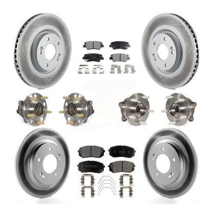 [Avant + Arrière] Kit d'ensemble roulement de roue et moyeu pour 2016 Hyundai Sonata GAS engine avec Electric Parking KBB-111714