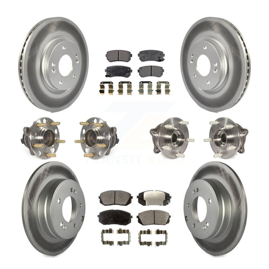 [Avant + Arrière] Kit d'ensemble roulement de roue et moyeu pour 2015 Hyundai Sonata GAS engine avec Manual Parking KBB-111716