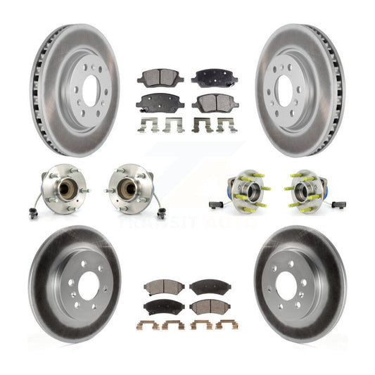 [Avant + Arrière] Kit d'ensemble roulement de roue et moyeu pour 2007 Saturn Relay 3 Hole Flange or Triangular KBB-111746