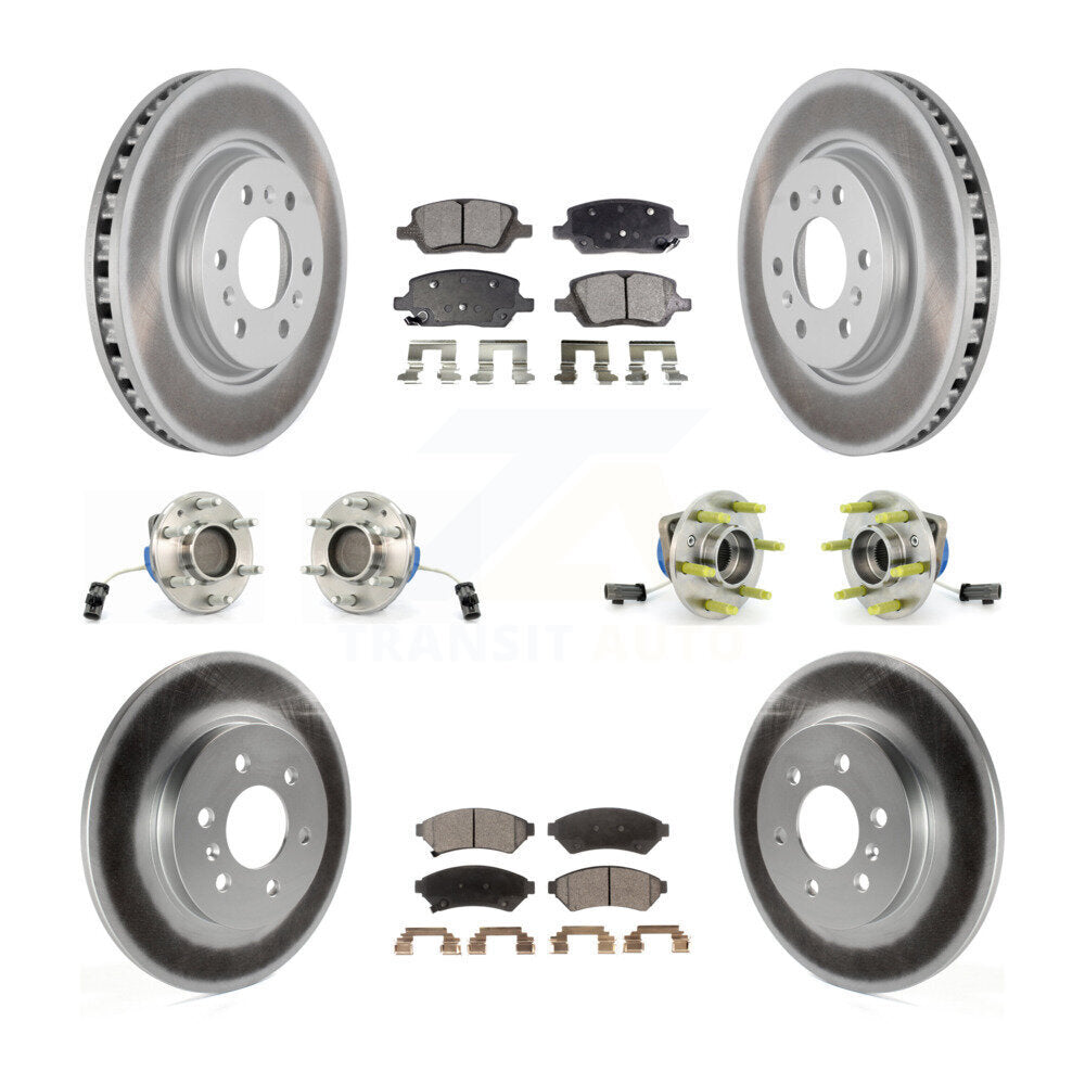 [Avant + Arrière] Kit d'ensemble roulement de roue et moyeu pour Chevrolet Uplander Buick Terraza Pontiac Montana 3 Hole Triangular Flange KBB-111747