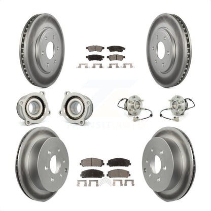 [Avant + Arrière] Kit d'ensemble roulement de roue et moyeu pour Suzuki Equator KBB-111755 par Transit Auto