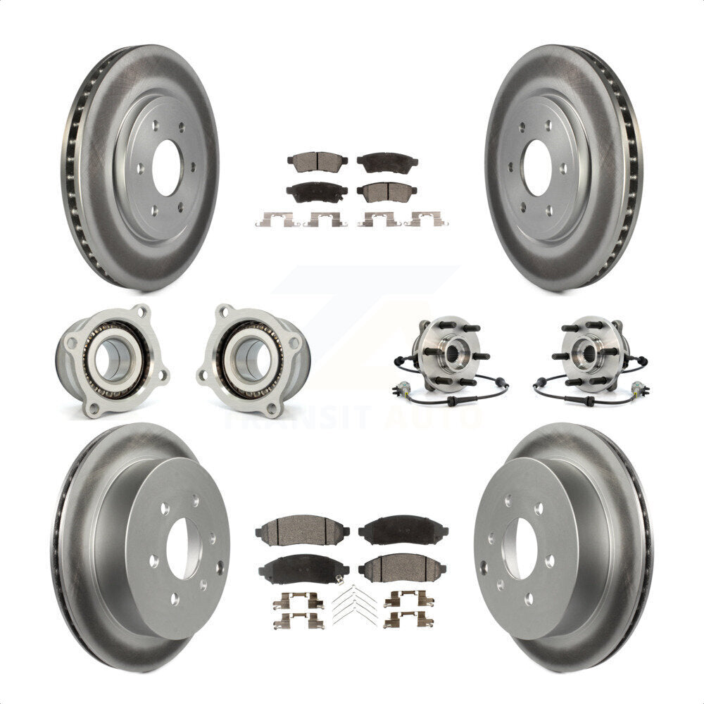 [Avant + Arrière] Kit d'ensemble roulement de roue et moyeu pour Nissan Frontier Xterra Suzuki Equator KBB-111758 par Transit Auto