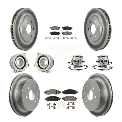 [Avant + Arrière] Kit d'ensemble roulement de roue et moyeu pour Nissan Frontier Xterra Suzuki Equator KBB-111758 par Transit Auto