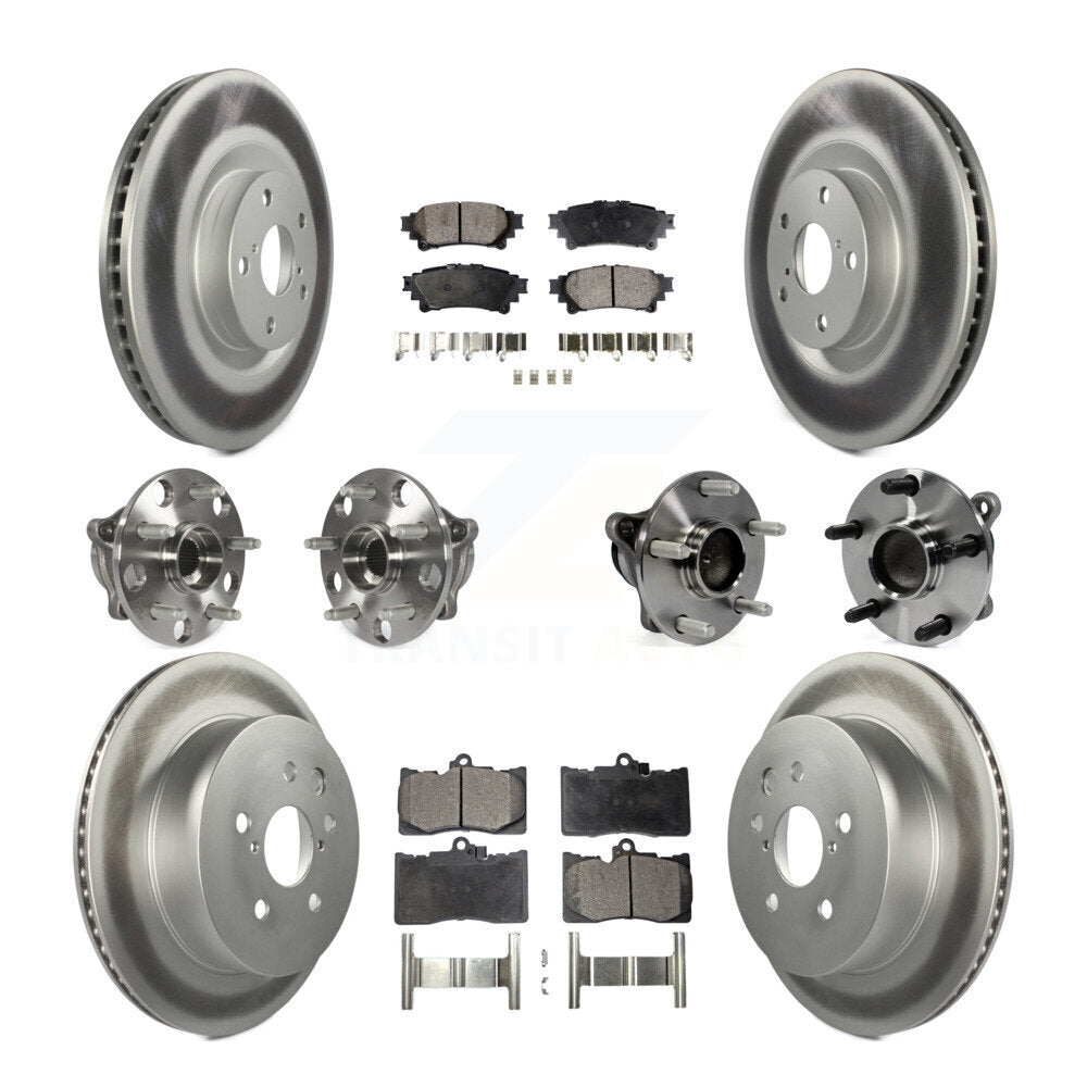[Avant + Arrière] Kit d'ensemble roulement de roue et moyeu pour 2014-2015 Lexus IS350 C F Sport KBB-111759