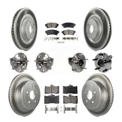 [Avant + Arrière] Kit d'ensemble roulement de roue et moyeu pour 2014-2015 Lexus IS350 C F Sport KBB-111759