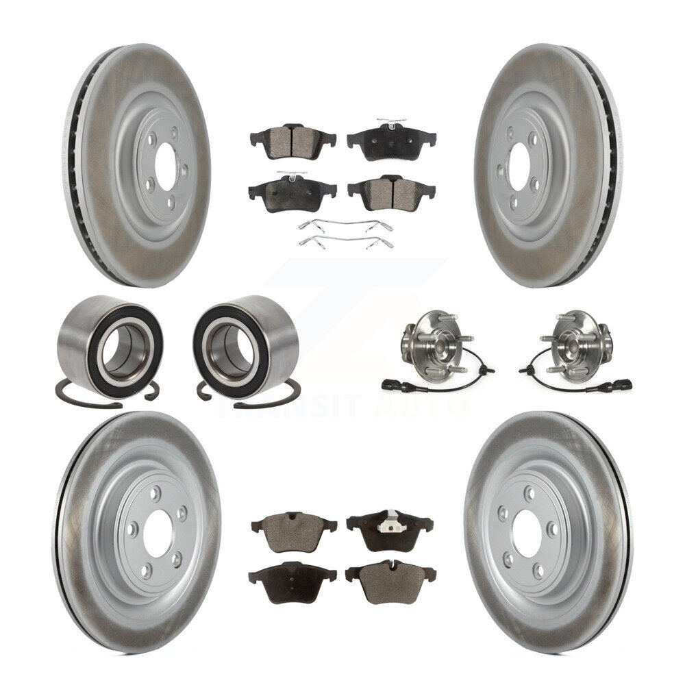 [Avant + Arrière] Kit d'ensemble roulement de roue et moyeu pour Jaguar XF XJ XK KBB-111764