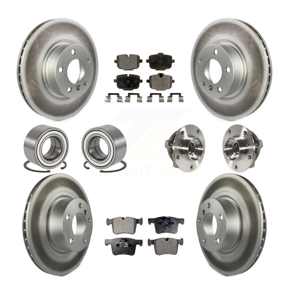 [Avant + Arrière] Kit d'ensemble roulement de roue et moyeu pour 2012 BMW X3 From 10 11 KBB-111768 par Transit Auto