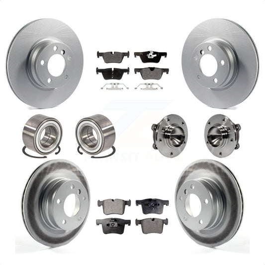[Avant + Arrière] Kit d'ensemble roulement de roue et moyeu pour 2012 BMW 328i Convertible Wagon avec 2.0L sans Blue Painted Calipers KBB-111780 par Transit Auto