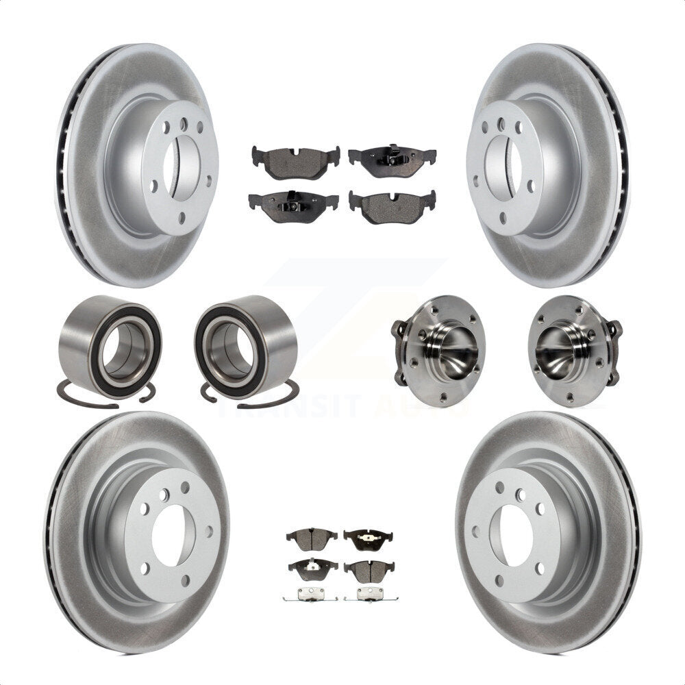 [Avant + Arrière] Kit d'ensemble roulement de roue et moyeu pour 2007 BMW 323i avec 312mm Diameter Rotor KBB-111823 par Transit Auto