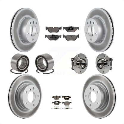 [Avant + Arrière] Kit d'ensemble roulement de roue et moyeu pour 2007 BMW 323i avec 312mm Diameter Rotor KBB-111823 par Transit Auto