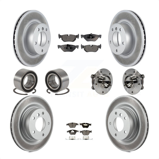 [Avant + Arrière] Kit d'ensemble roulement de roue et moyeu pour 2007 BMW 323i avec 312mm Diameter Rotor KBB-111823 par Transit Auto