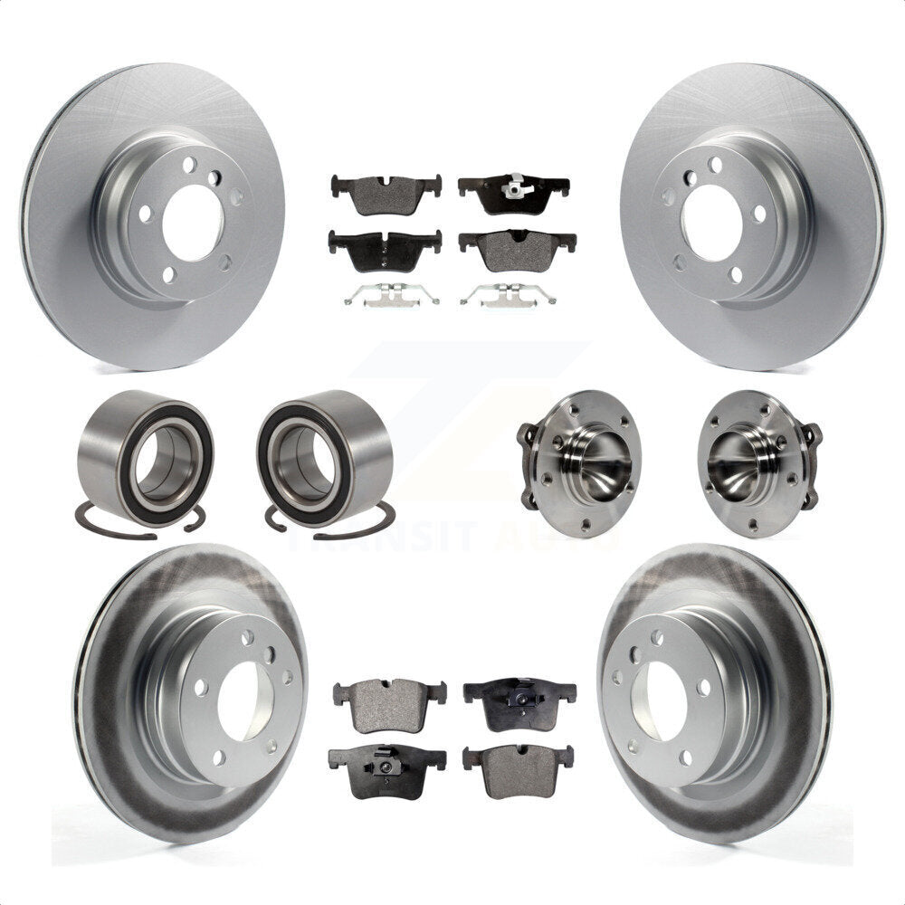 [Avant + Arrière] Kit d'ensemble roulement de roue et moyeu pour 2012 BMW 328i Coupe avec 2.0L sans Blue Painted Calipers KBB-111826 par Transit Auto