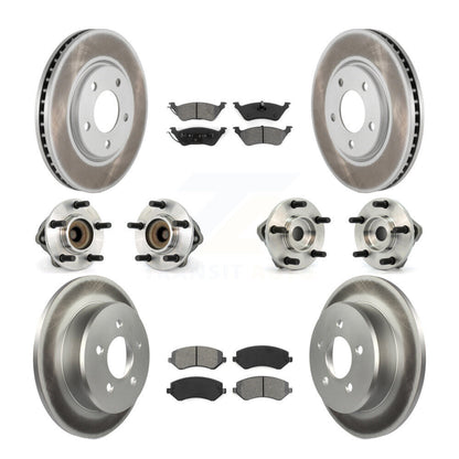[Avant + Arrière] Kit d'ensemble roulement de roue et moyeu pour 2006 Dodge Grand Caravan Drum rear brakes avec 4-Wheel ABS KBB-111979