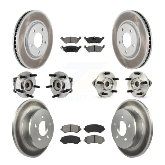 [Avant + Arrière] Kit d'ensemble roulement de roue et moyeu pour 2003 Chrysler Voyager Drum rear brakes avec Non-ABS KBB-111983
