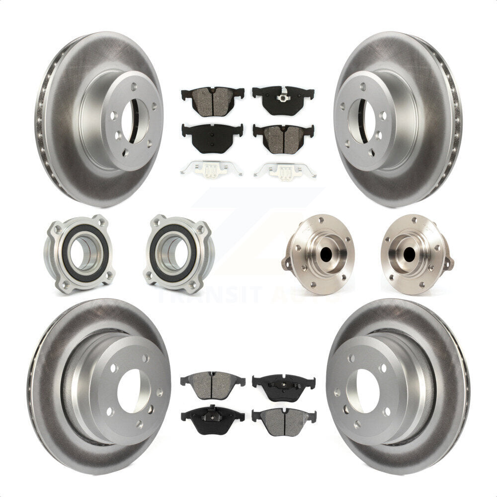 [Avant + Arrière] Kit d'ensemble roulement de roue et moyeu pour 2010 BMW 528i KBB-111992 par Transit Auto