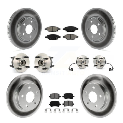 [Avant + Arrière] Kit d'ensemble roulement de roue et moyeu pour 2004-2007 Saturn Ion Supercharged avec 4-Wheel ABS avec 4 Lug Wheels KBB-112000