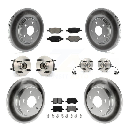 [Avant + Arrière] Kit d'ensemble roulement de roue et moyeu pour 2004-2007 Saturn Ion Supercharged avec 4-Wheel ABS avec 4 Lug Wheels KBB-112000