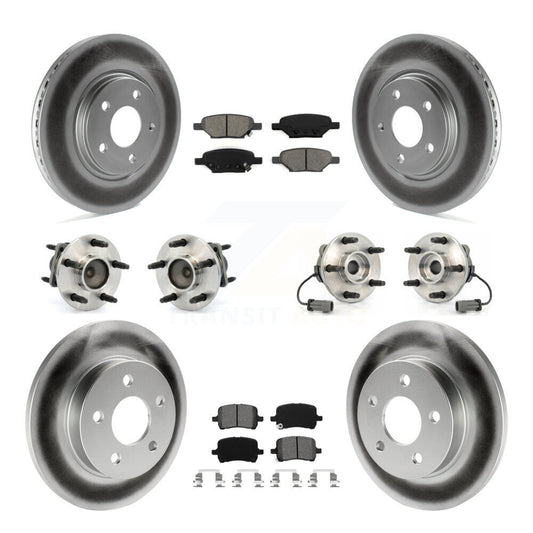 [Avant + Arrière] Kit d'ensemble roulement de roue et moyeu pour Chevrolet Cobalt Saturn Ion avec 5 Lug Wheels KBB-112004