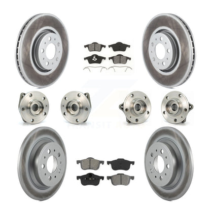 [Avant + Arrière] Kit d'ensemble roulement de roue et moyeu pour 2008 Volvo S60 AWD avec 316mm Diameter Rotor KBB-112008
