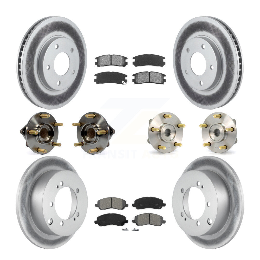[Avant + Arrière] Kit d'ensemble roulement de roue et moyeu pour 2005 Mitsubishi Eclipse rear brakes avec 4-Wheel ABS KBB-112009