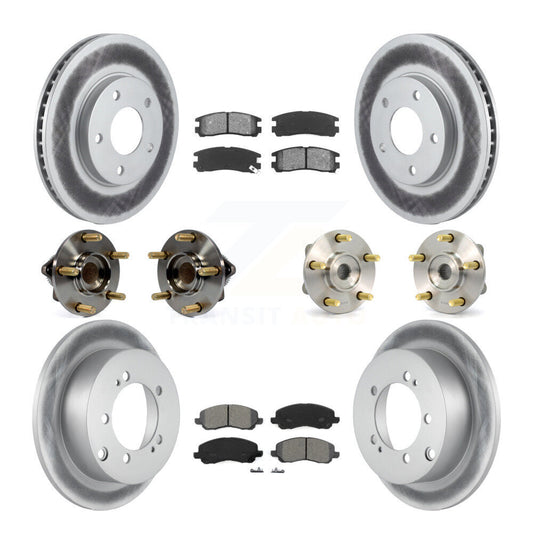 [Avant + Arrière] Kit d'ensemble roulement de roue et moyeu pour 2005 Mitsubishi Eclipse rear brakes avec 4-Wheel ABS KBB-112009