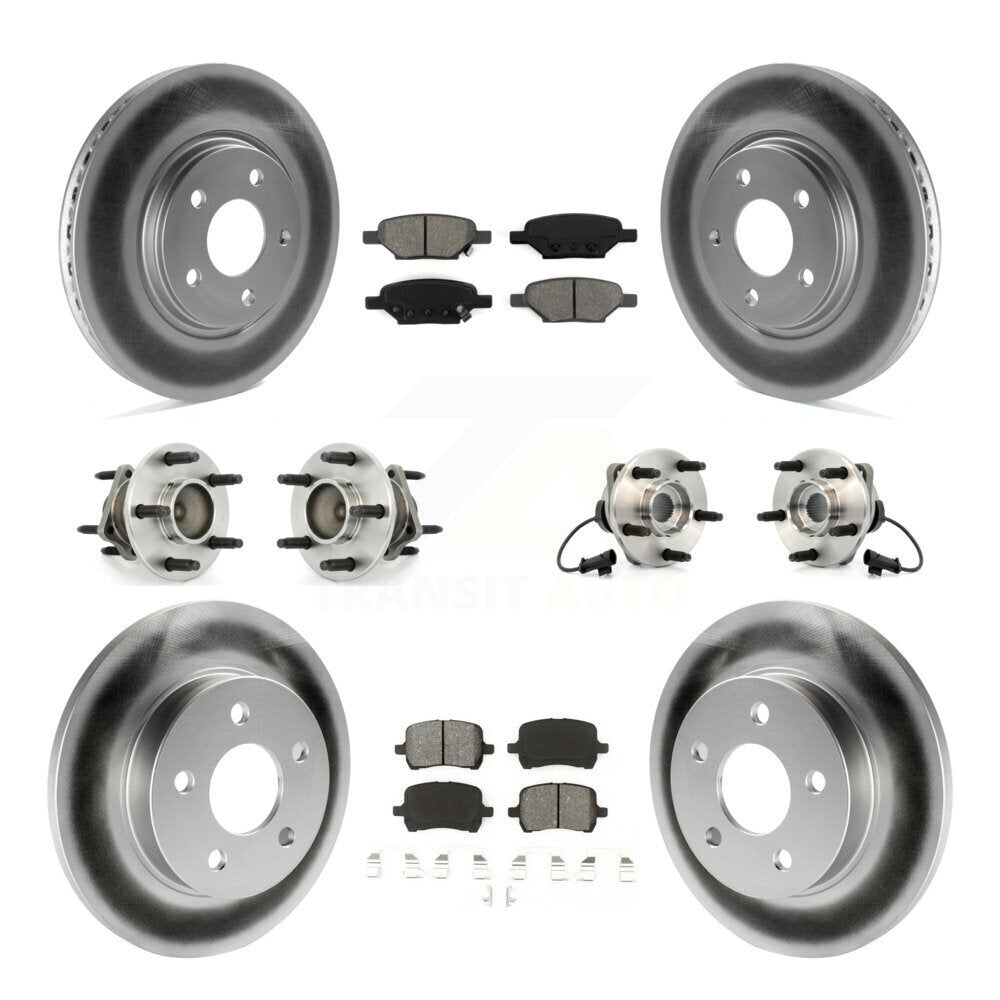 [Avant + Arrière] Kit d'ensemble roulement de roue et moyeu pour Chevrolet Malibu Pontiac G6 Saturn Aura KBB-112016