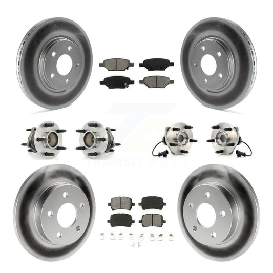 [Avant + Arrière] Kit d'ensemble roulement de roue et moyeu pour Chevrolet Malibu Pontiac G6 Saturn Aura KBB-112016
