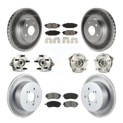 [Avant + Arrière] Kit d'ensemble roulement de roue et moyeu pour 2005 Subaru Legacy i Limited avec 277mm Diameter Rotor KBB-112023