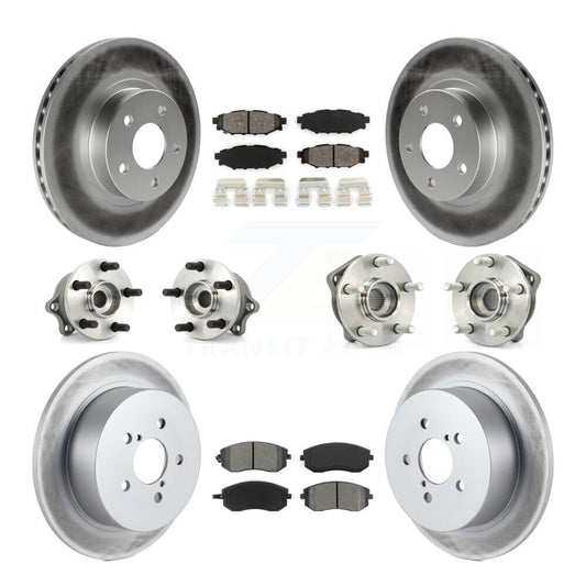 [Avant + Arrière] Kit d'ensemble roulement de roue et moyeu pour 2005 Subaru Legacy i Limited avec 277mm Diameter Rotor KBB-112023