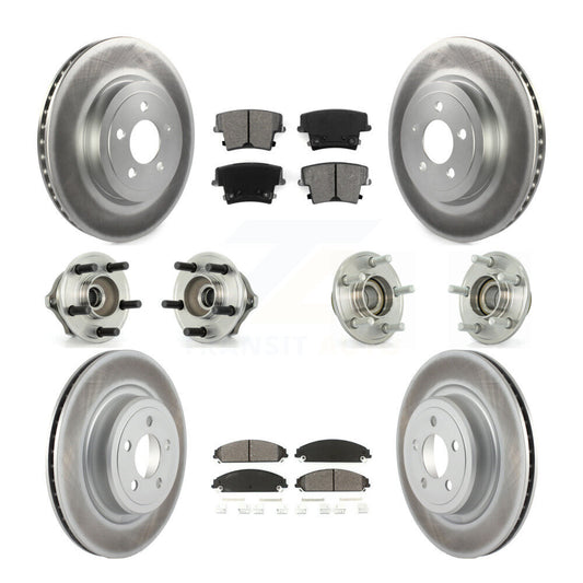 [Avant + Arrière] Kit d'ensemble roulement de roue et moyeu pour 2006-2008 Dodge Charger RWD avec 5.7L 3.5L avec Police Package KBB-112032