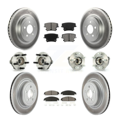 [Avant + Arrière] Kit d'ensemble roulement de roue et moyeu pour 2007-2008 Dodge Charger AWD avec 5.7L avec Police Package KBB-112040