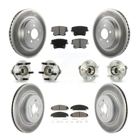 [Avant + Arrière] Kit d'ensemble roulement de roue et moyeu pour 2007-2008 Dodge Charger AWD avec 5.7L avec Police Package KBB-112040