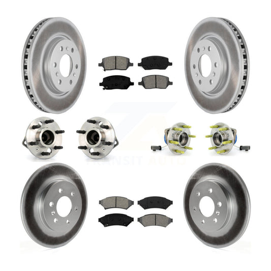[Avant + Arrière] Kit d'ensemble roulement de roue et moyeu pour Chevrolet Uplander Pontiac Montana Buick Terraza Saturn Relay 4 Hole Rectangular Flange KBB-112045